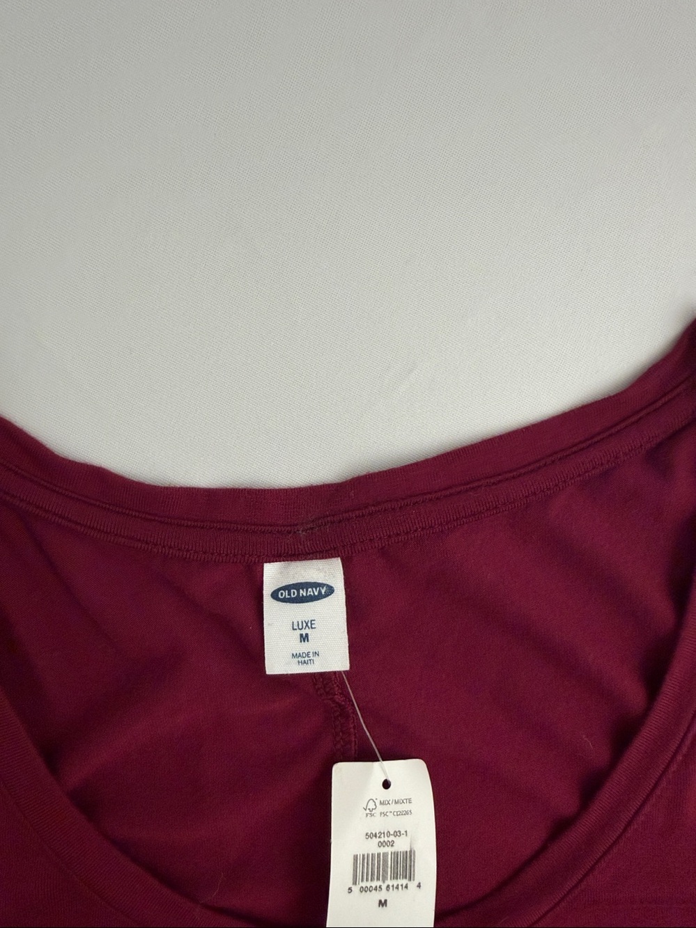 Old Navy Luxe burgundy sleeveless swingy tank top M - Picture 6 of 10